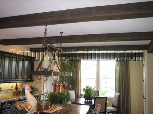 faux wood beams